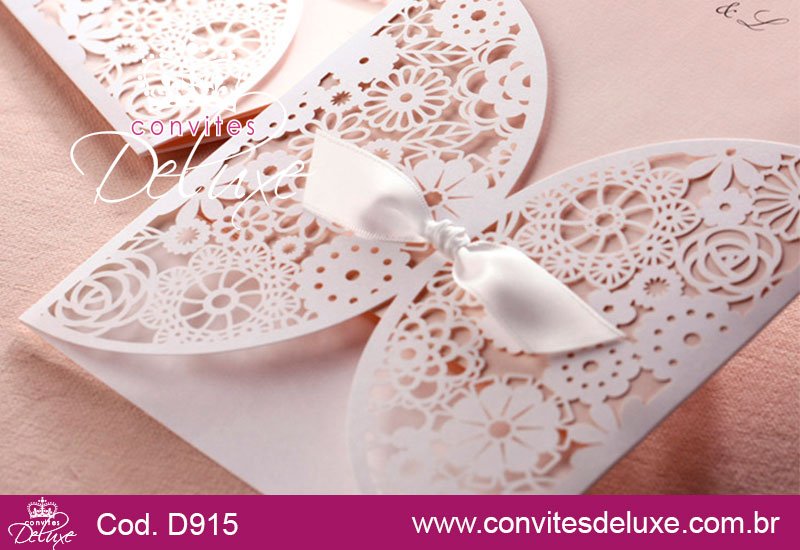 Convite de Casamento Corte Laser