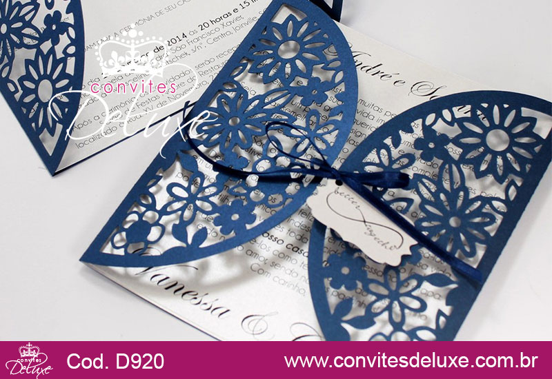 Convite de Casamento Corte Laser