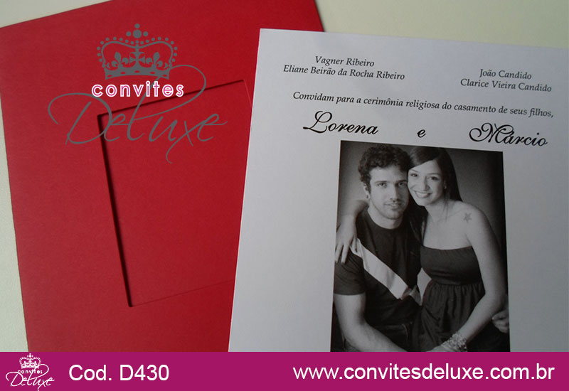 Convite de Casamento Criativo com Foto